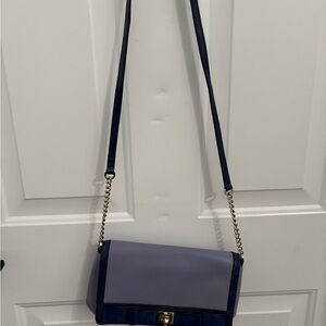 Kate Spafe Elegant Blue and Purple Women's Bag
